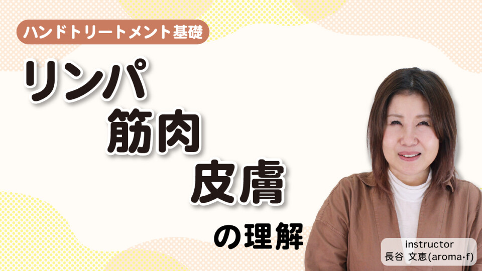 【ハンドトリートメント基礎】リンパ・筋肉・皮膚の理解